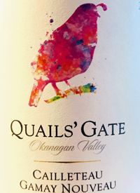 Quails' Gate Cailleteau Gamay Nouveauxtext