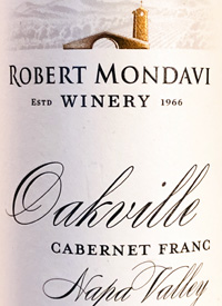 Robert Mondavi Cabernet Franc Oakvilletext