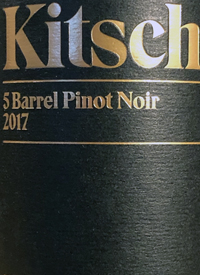 Kitsch 5 Barrel Pinot Noirtext