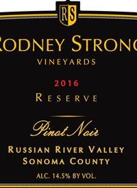 Rodney Strong Russian River Pinot Noir Estate Vineyardstext
