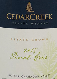 CedarCreek Pinot Gristext