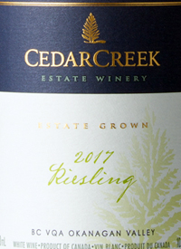 CedarCreek Rieslingtext