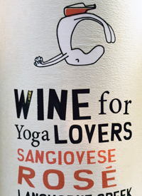 Wine for Yoga Lovers Sangiovese Rosetext