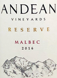 Andean Vineyards Reserve Malbectext