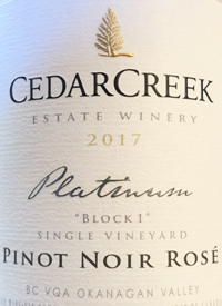 CedarCreek Platinum Block 1 Pinot Noir Rosétext