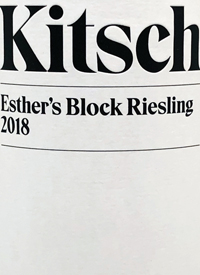 Kitsch Esther's Block Rieslingtext