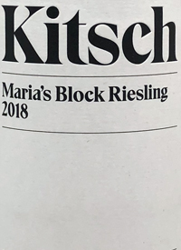 Kitsch Maria's Block Rieslingtext