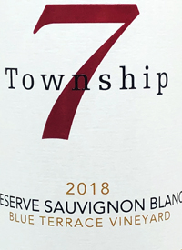 Township 7 Reserve Sauvignon Blanc Blue Terrace Vineyardtext