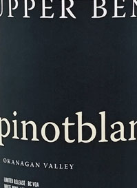 Upper Bench Pinot Blanc Limited Releasetext