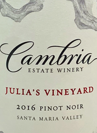 Cambria Pinot Noir Julia's Vineyardtext