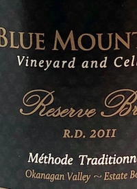 Blue Mountain Reserve Brut R.D. Méthode Traditionelletext