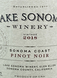 Lake Sonoma Pinot Noirtext