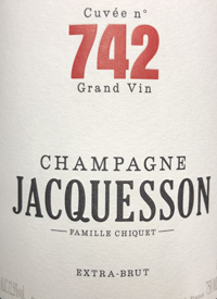 Champagne Jacquesson Cuvée n° 742 Extra-Bruttext
