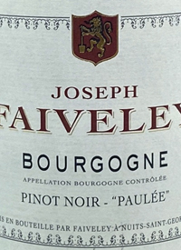 Joseph Faiveley Bourgogne Pinot Noir Pauléetext