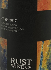 Rust Wine Co. South Rock Vineyard Syrahtext