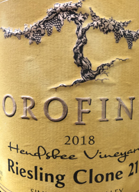 Orofino Hendsbee Vineyard Riesling Clone 21Btext