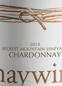 Haywire Chardonnay Secrest Mountain Vineyardtext