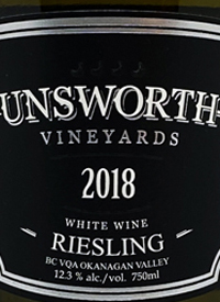 Unsworth Vineyards Rieslingtext