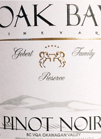 Oak Bay Vineyard Gebert Family Reserve Pinot Noirtext