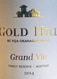 Gold Hill Grand Vin Family Reserve Meritagetext
