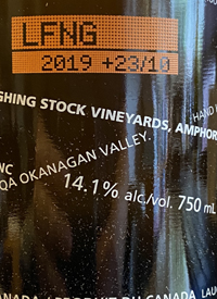 Laughing Stock Vineyards Amphora VR +23/10text