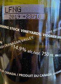 Laughing Stock Vineyards Viognier +23/10text