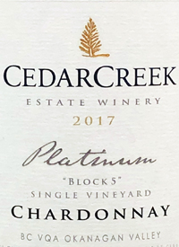 CedarCreek Platinum Block 5 Chardonnaytext