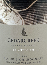 CedarCreek Platinum Block 5 Chardonnaytext