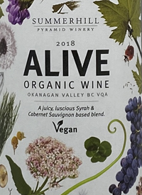 Summerhill Pyramid Winery Alive Organic Red Vegantext
