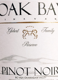 Oak Bay Vineyard Pinot Noir Gebert Family Reservetext