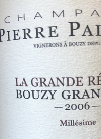 Champagne Pierre Paillard La Grande Récolte Bouzy Grand Crutext