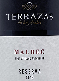 Terrazas de los Andes Malbec Reservatext