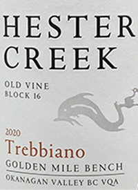 Hester Creek Old Vines Block 16 Trebbianotext