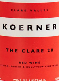 Koerner The Clare Red Winetext