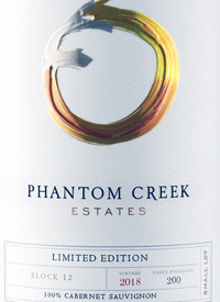 Phantom Creek Estates Limited Edition Block 12 Small Lot Cabernet Sauvignontext
