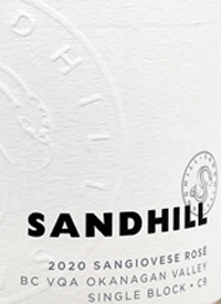 Sandhill Sangiovese Rosé Block No C9text