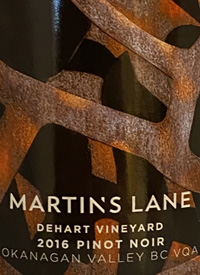 Martin's Lane Dehart Vineyard Pinot Noirtext