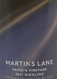 Martin's Lane Fritzi’s Vineyard Rieslingtext