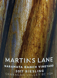 Martin's Lane Naramata Ranch Vineyard Rieslingtext
