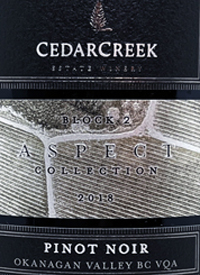 CedarCreek Aspect Collection Block 2 Pinot Noirtext