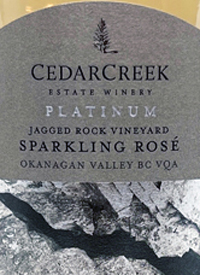 CedarCreek Platinum Jagged Rock Sparkling Rosétext