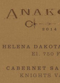 Anakota Cabernet Sauvignon Helena Montana Vineyard El. 950 Feettext