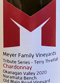 Meyer Family Vineyards Chardonnay Tribute Series - Terry Threlfall Old Main Road Vineyardtext