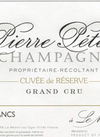 Champagne Pierre Peters Blanc de Blancs Extra Bruttext