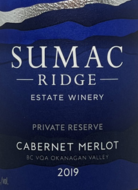 Sumac Ridge Cabernet Merlot Private Reservetext