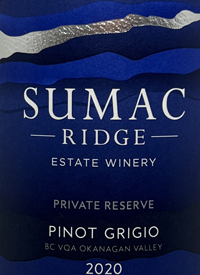 Sumac Ridge Pinot Grigio Private Reservetext