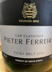 Cap Classique Pieter Ferreira Extra Bruttext