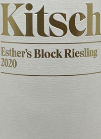 Kitsch Esther's Block Rieslingtext