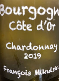 François Mikulski Bourgogne Côte d'Or Chardonnaytext