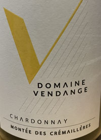 Domaine Vendange Chardonnay Montée des Crémaillèrestext